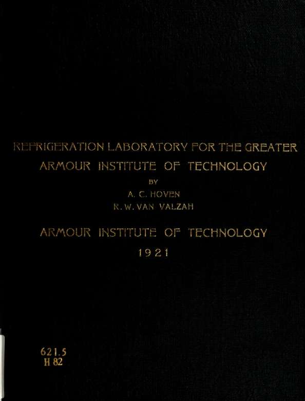 A PROPOSED DESIGN FOR THE REFRIGERATION LABORATORY FOR THE GREATER